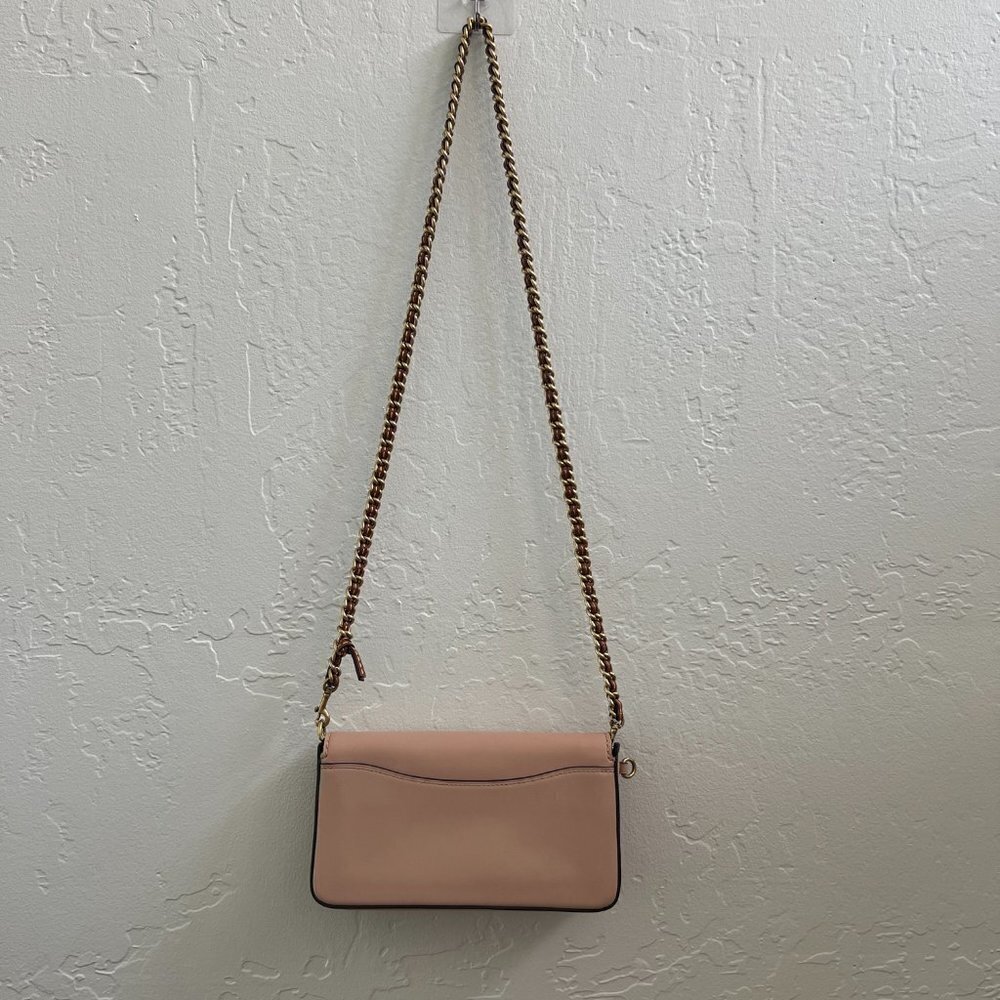 NEW Coach Dusty Pink Leather Crystal Embellished Dinky Crossbody Bag - Picture 6 of 12